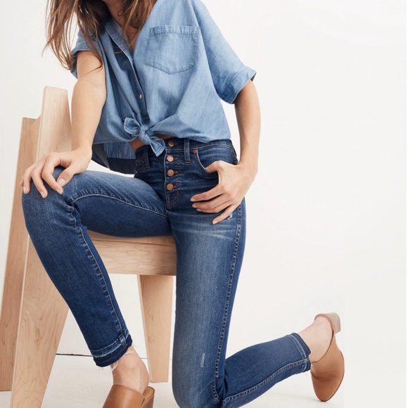 Madewell Denim - Madewell 10" High-Rise Skinny Jeans: Drop-Hem Edit